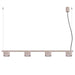 SOLLUX SL.3041 Lámpara De Araña Riff 4 Taupe Gx53