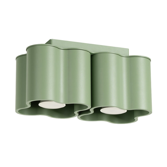 SOLLUX SL.3408 Lámpara De Techo Ovio 2 Verde Salvia Gu10
