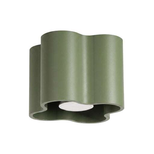 SOLLUX SL.3344 Lámpara De Techo Ovio 1 Verde Oliva Gu10