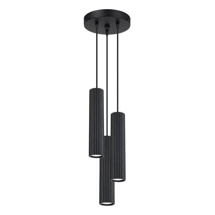 SOLLUX SL.1576 KARBON Lámpara Colgante 3p Negra