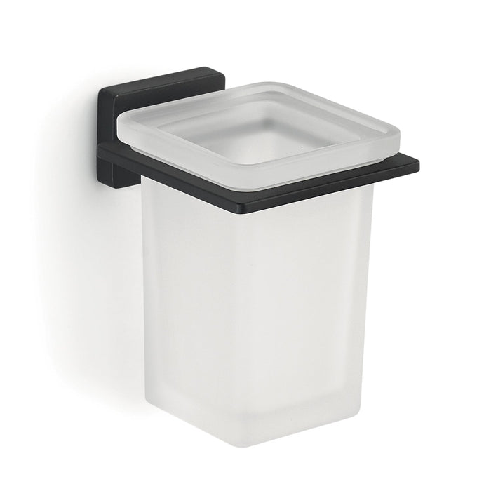 GEDY 44101400200 ATENA Portacepillos Negro Mate