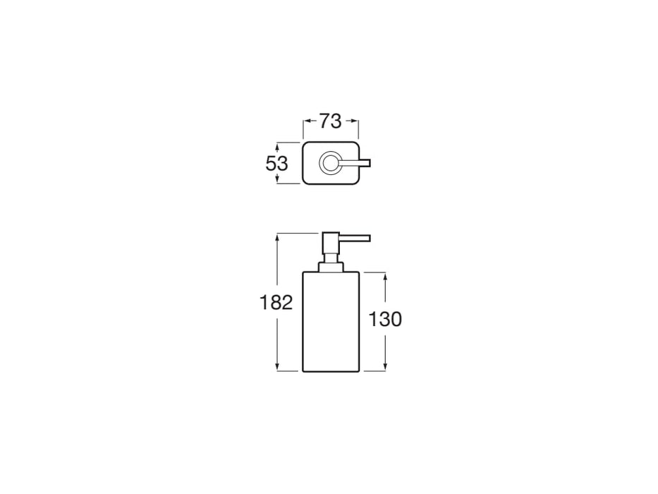 ROCA A817673C60 ONA Dosificador de Encimera Blanco Mate