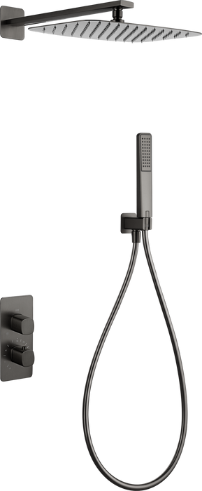 IMEX GTF065/NG FIRENZE-SASSARI Conjunto Termostático Empotrado Negro