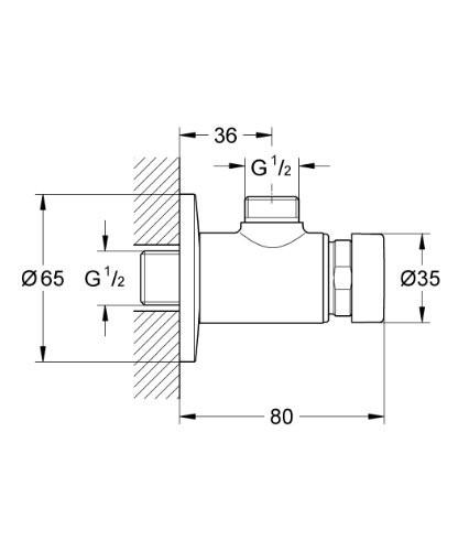 GROHE 36 267 000 EUROECO COSMOPOLITAN Grifo Temporizado Ducha