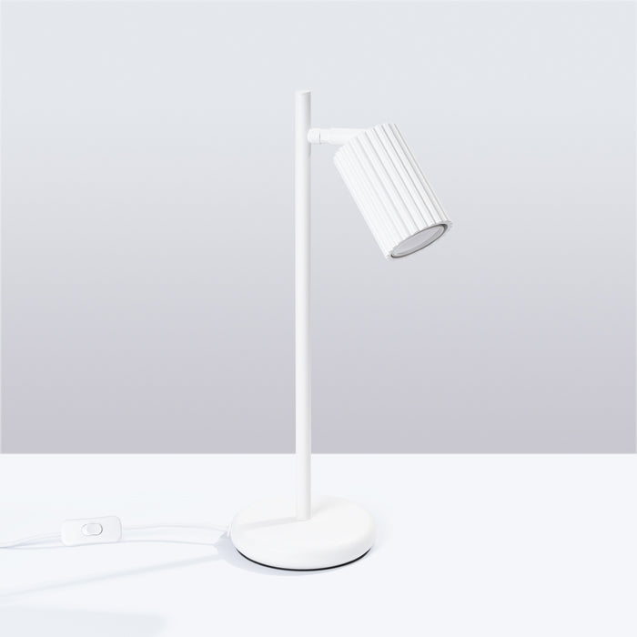 SOLLUX SL.1548 KARBON Lámpara De Mesa Blanca