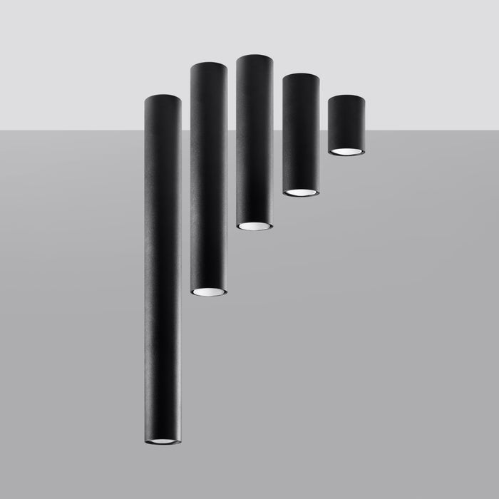 SOLLUX SL.1002 Plafón LAGOS 40 Negro