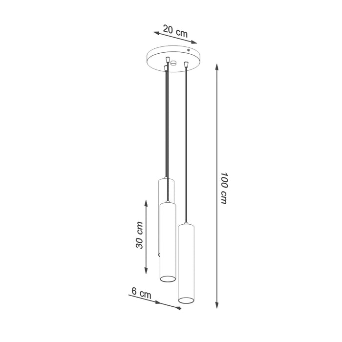 SOLLUX SL.1012 Lámpara Colgante LINO 3P