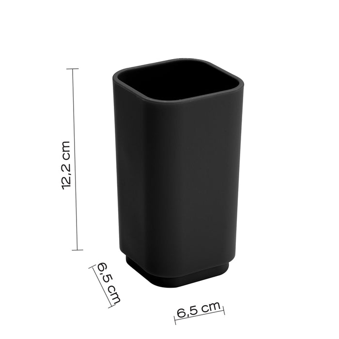 GEDY 63981400300 SEVENTY Portacepillos Negro