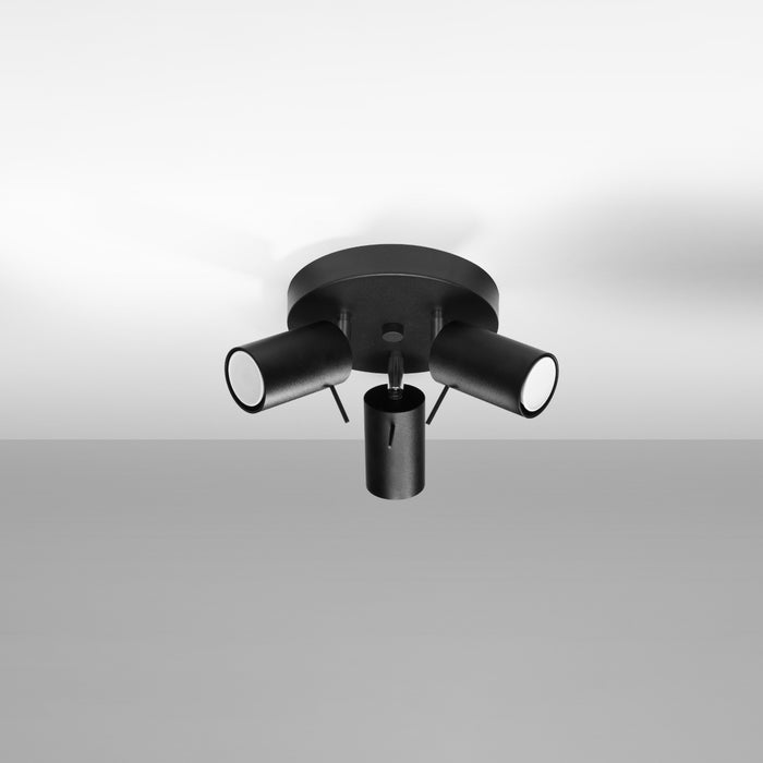 SOLLUX SL.1016 Plafón RING 3P Negro