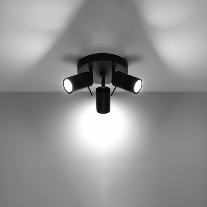 SOLLUX SL.1016 Plafón RING 3P Negro