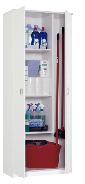 MUEBLES PITARCH Armario Multiusos Escobero Blanco
