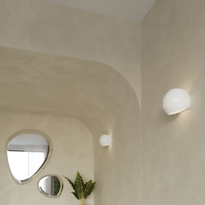 SOLLUX SL.1026 Aplique barnizado GLOBE Blanco Brillo