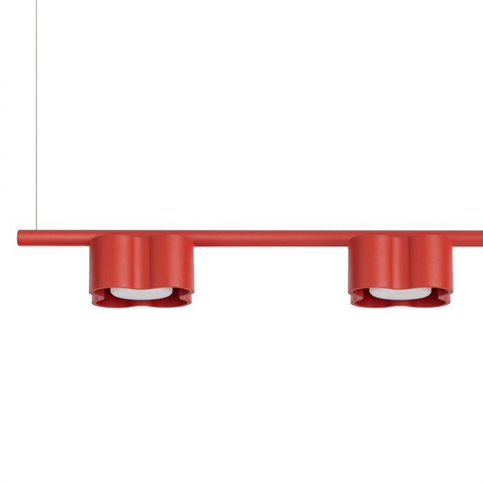 SOLLUX SL.3384 Lámpara De Araña Ovio 4 Roja Gx53