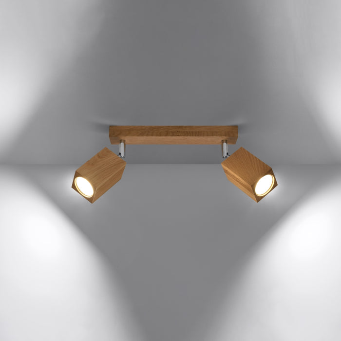 SOLLUX SL.1036 Lámpara de Techo KEKE 2 Roble