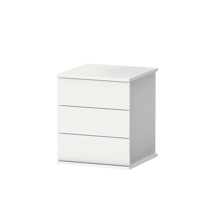 MUEBLES PITARCH Mesita 3 Cajones Dana Blanco