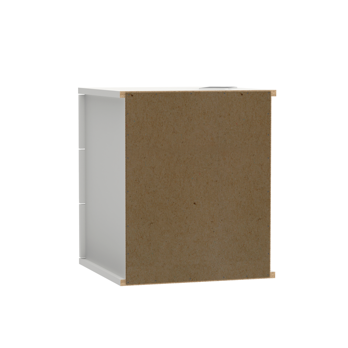 MUEBLES PITARCH Mesita 3 Cajones Dana Blanco