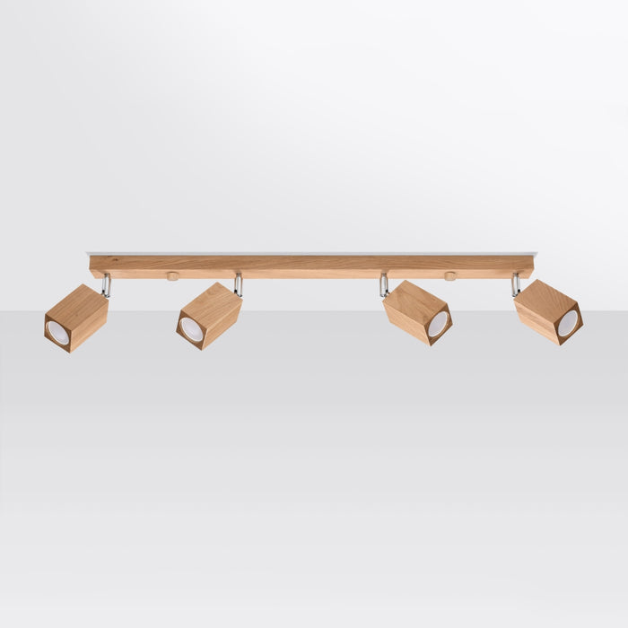 SOLLUX SL.1038 Lámpara de Techo KEKE 4 Roble