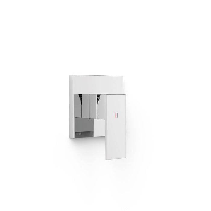 TRES 10627810 RAPID-BOX Pieza Vista para Caja Empotrada de 1 Vía Color Cromo
