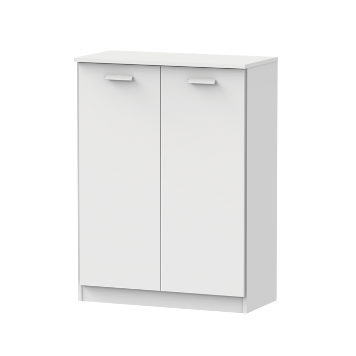 MUEBLES PITARCH Multiusos Bajo con Estantes Blanco