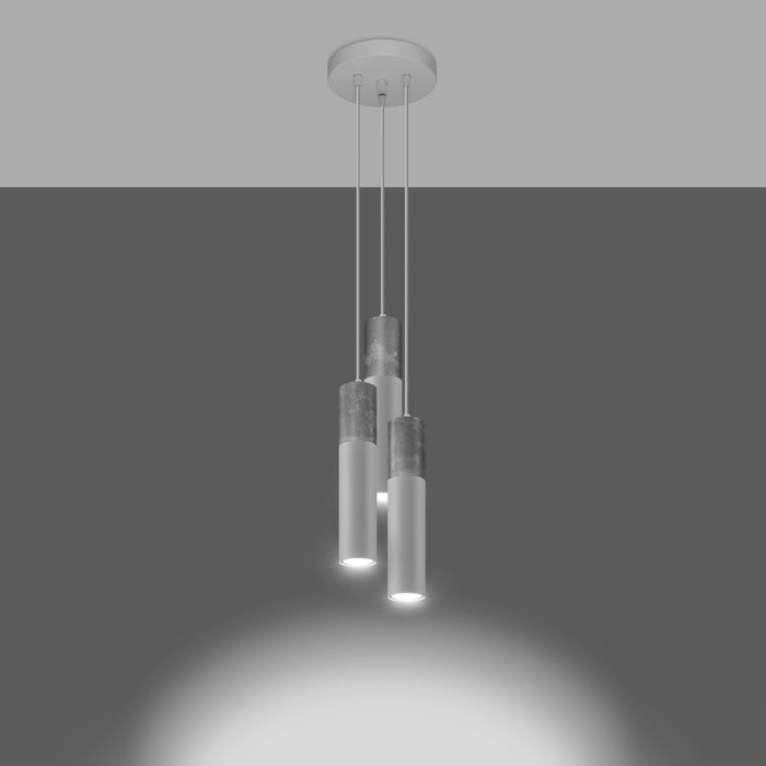 SOLLUX SL.1080 Lámpara Colgante BORGIO 3P Blanco