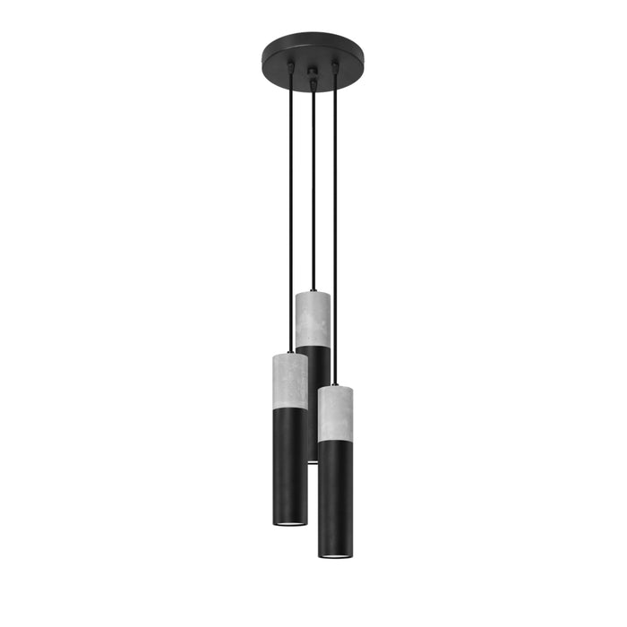 SOLLUX SL.1081 Lámpara Colgante BORGIO 3P Negro