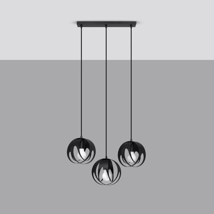 SOLLUX SL.1089 Lámpara Colgante TULOS 3L Negro