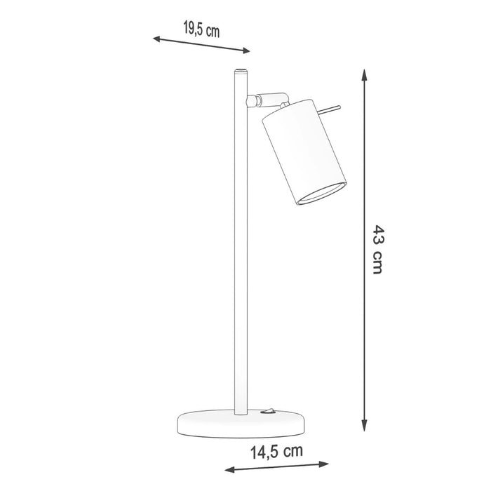 SOLLUX SL.1090 Lámpara de mesa RING Blanco