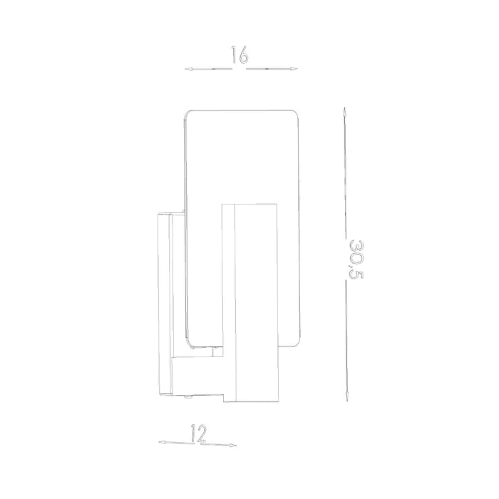 SOLLUX SL.1096 Aplique LAPPO Wengé