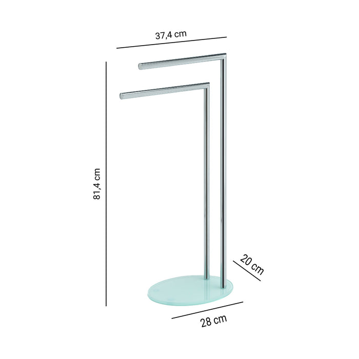 GEDY 12311300000 GOLIA Toallero y Columna De Pie Cromo