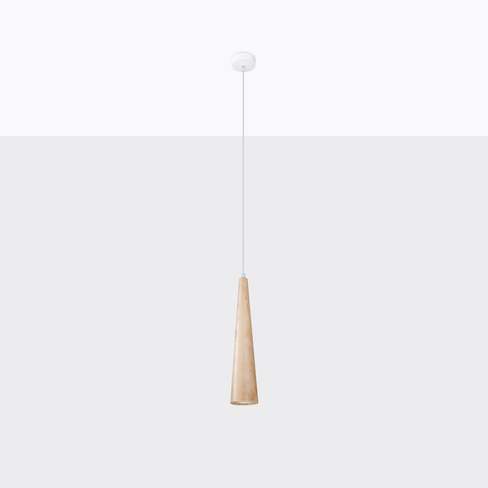 SOLLUX SL.1100 Lámpara Colgante SULA 1 Madera Natural