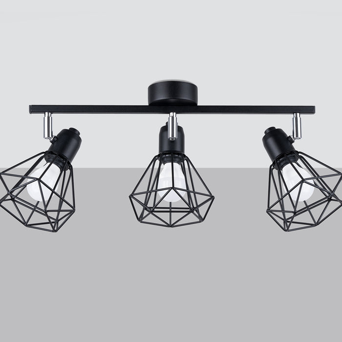SOLLUX SL.1107 Lámpara de Techo ARTEMIS 3 Negro