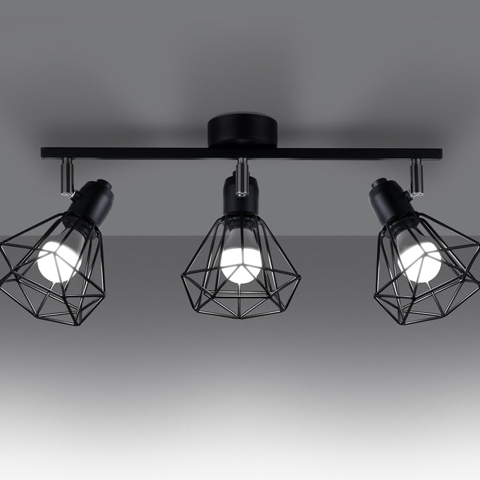 SOLLUX SL.1107 Lámpara de Techo ARTEMIS 3 Negro