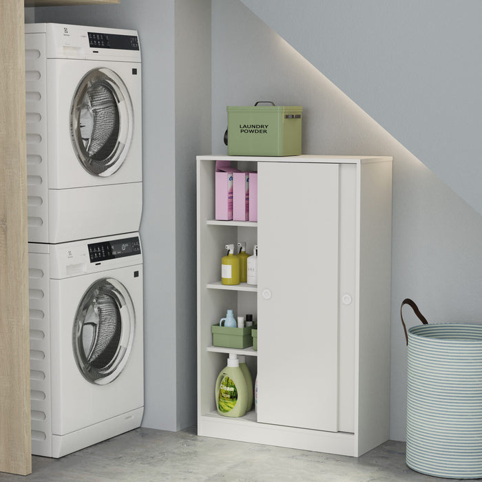 MUEBLES PITARCH Multiusos Bajo Correderas Blanco