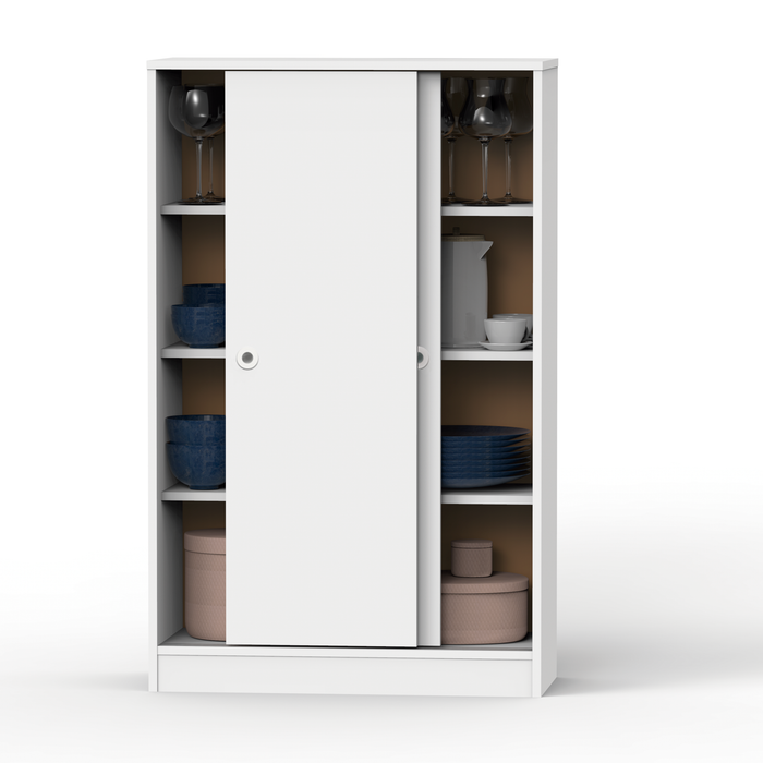 MUEBLES PITARCH Multiusos Bajo Correderas Blanco