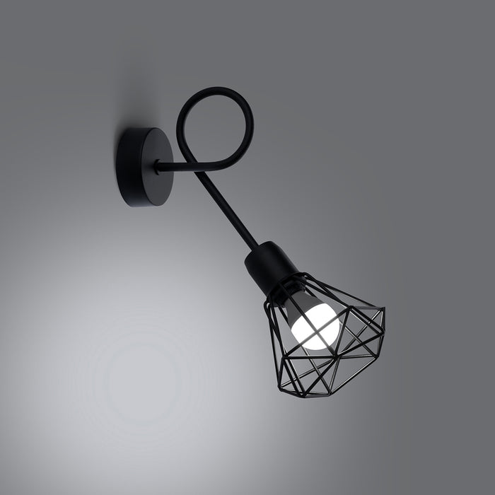 SOLLUX SL.1108 Aplique ARTEMIS 1S Negro