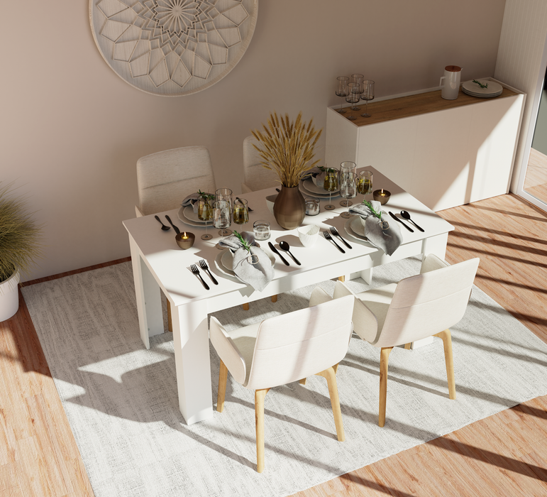 MUEBLES PITARCH Mesa Fija Blanco