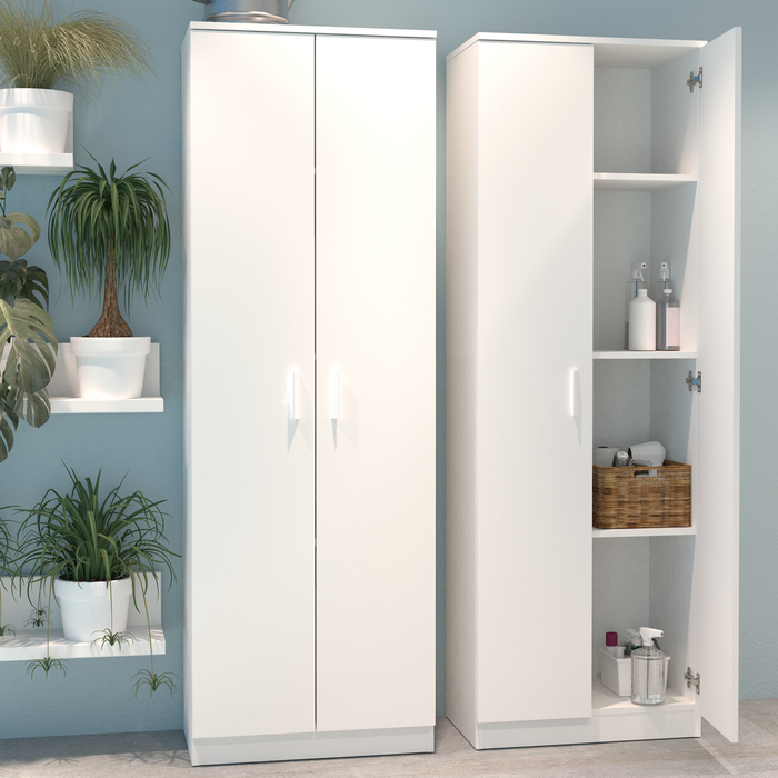MUEBLES PITARCH Armario Multiusos 2 Puerta Blanco