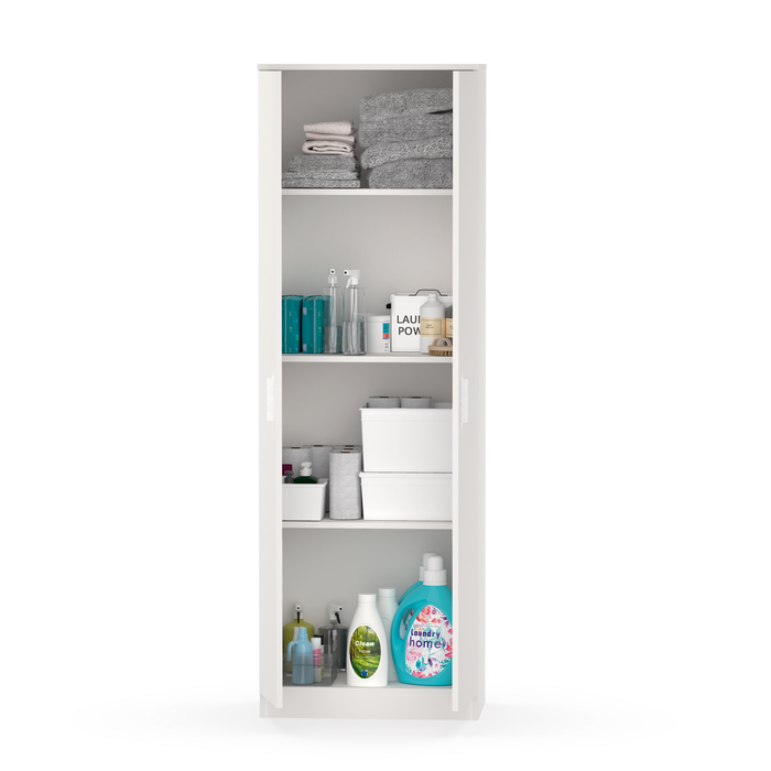 MUEBLES PITARCH Armario Multiusos 2 Puerta Blanco