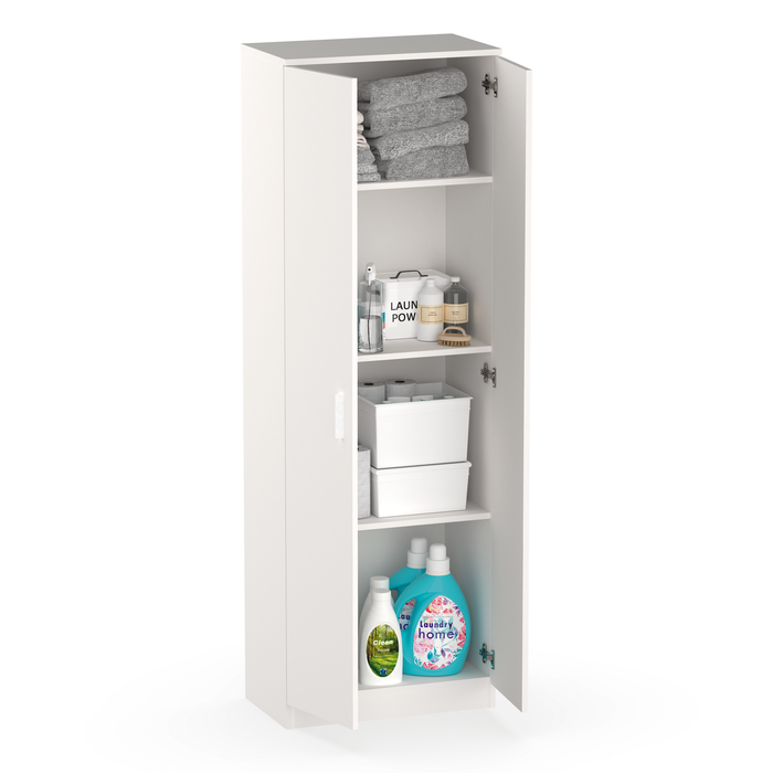 MUEBLES PITARCH Armario Multiusos 2 Puerta Blanco