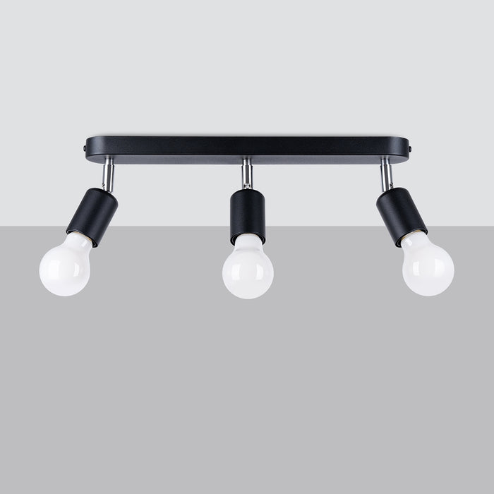 SOLLUX SL.1122 Lámpara de Techo FORNES 3 Negro