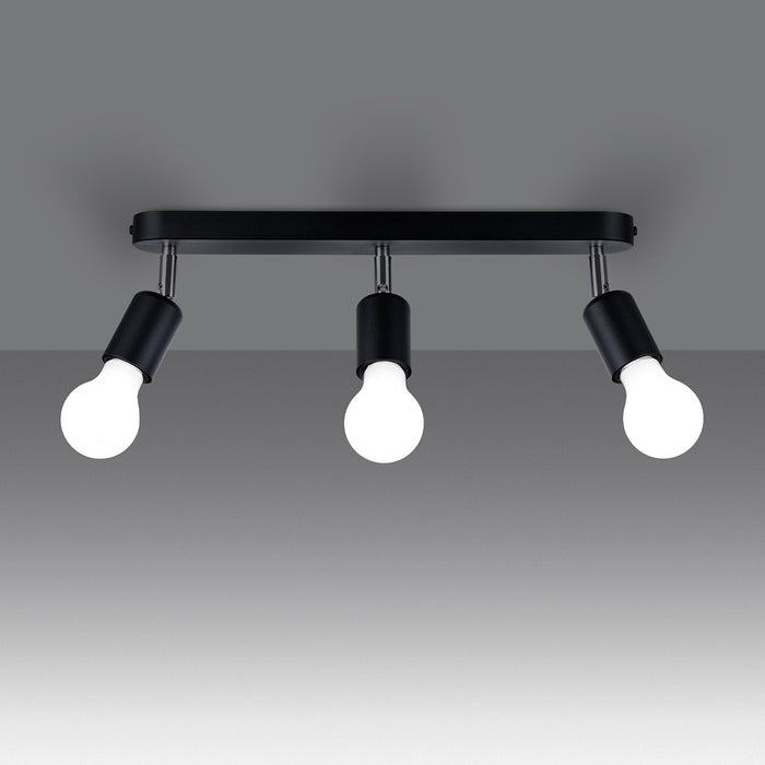 SOLLUX SL.1122 Lámpara de Techo FORNES 3 Negro