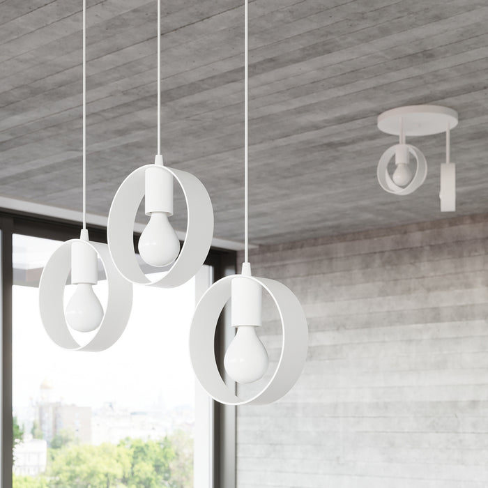 SOLLUX SL.1138 Lámpara Colgante TITRAN 3 Blanco
