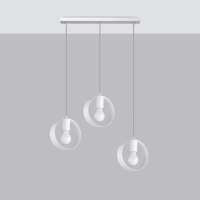 SOLLUX SL.1138 Lámpara Colgante TITRAN 3 Blanco
