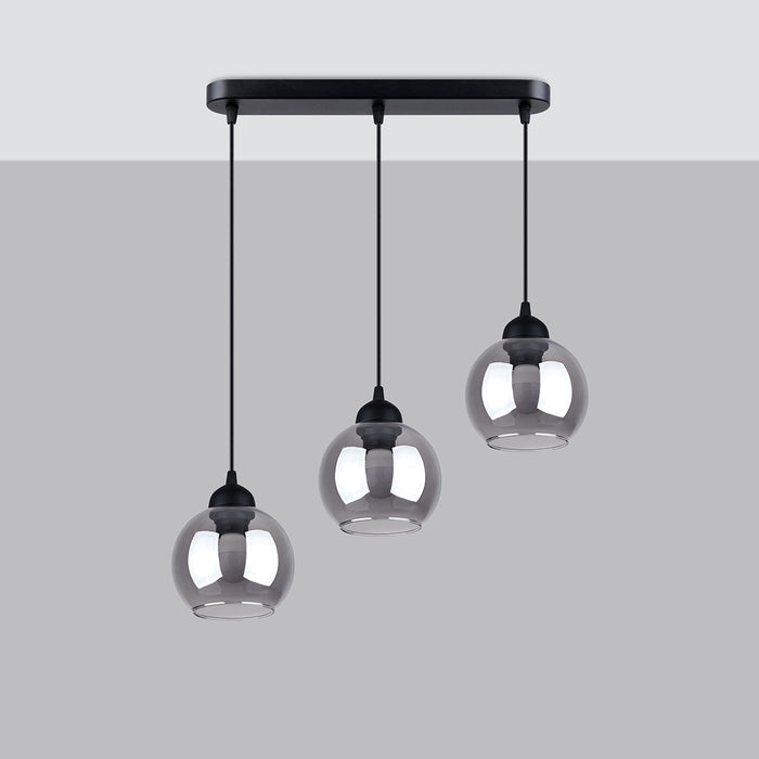 SOLLUX SL.1142 Lámpara Colgante ALINO 3 Negro