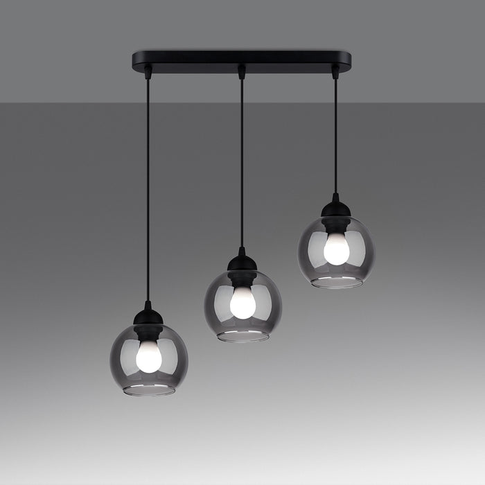 SOLLUX SL.1142 Lámpara Colgante ALINO 3 Negro
