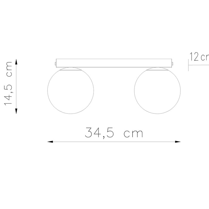 SOLLUX SL.1152 Lámpara de Techo YOLI 2 Negro
