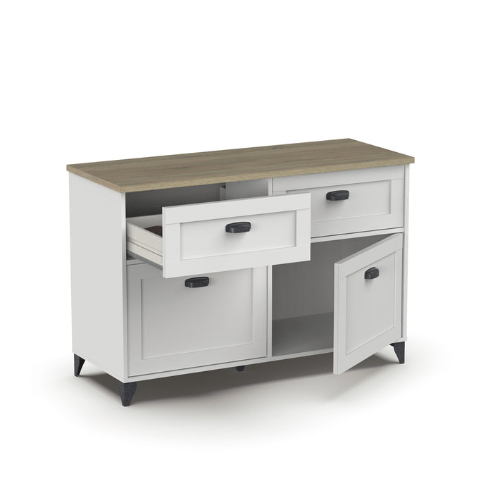 MUEBLES PITARCH Aparador Portobello Blanco/Roble Cambrian