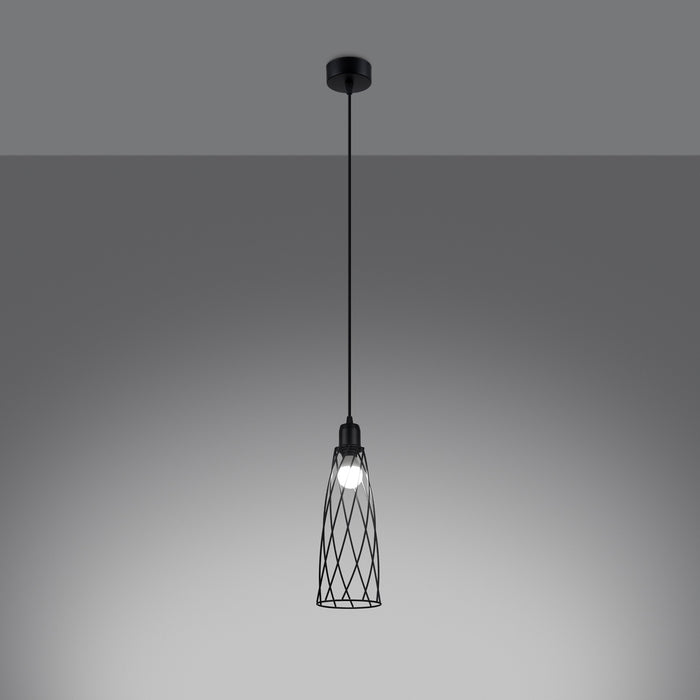 SOLLUX SL.1165 SUBA Lámpara Colgante E27 Negro
