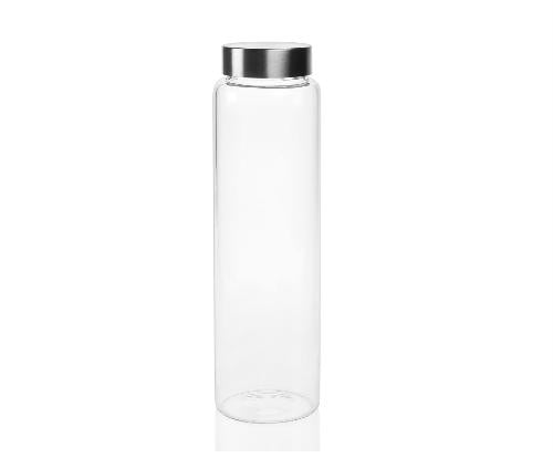 ANDREA HOUSE MS17170 Botella Vidrio T/Inox Ø7,5X26,5/1L