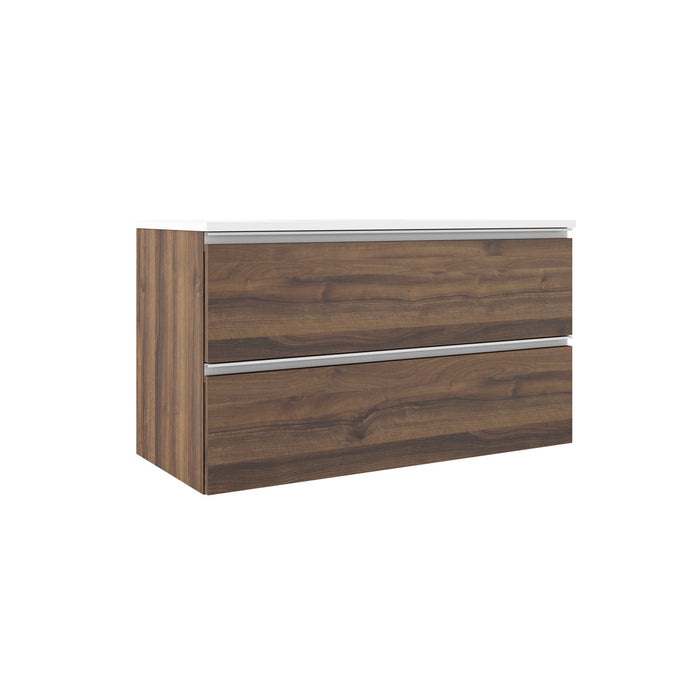 VISOBATH GRANADA Conjunto Completo Mueble de Baño Suspendido 2 Cajones Color Valenti Tirador Blanco
